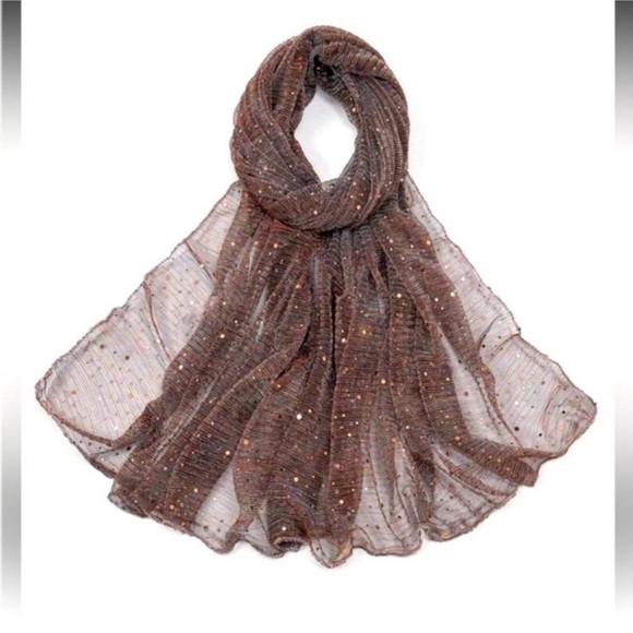 VS Shine Strap Brazilian Panty & Sequin Shawl, Scarf, or Sarong - Picture 7 of 12